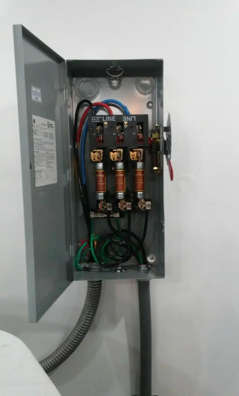 Three-phase disconnect switch installed for Electrical Wiring & Rewiring in Sevierville