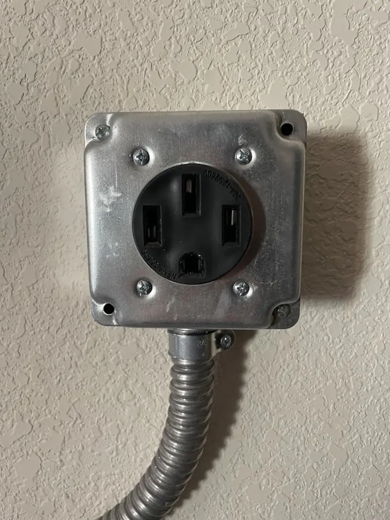 NEMA 14-50 outlet installed for Smart Home Electrical in Sevierville